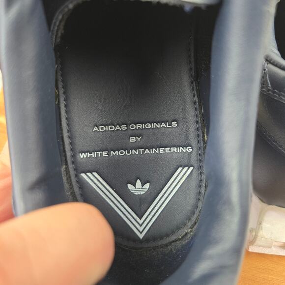 Adidas Originals White Mountaineering Racing 1 Blue Leather Sneaker Mens 10.5 - Picture 12 of 16